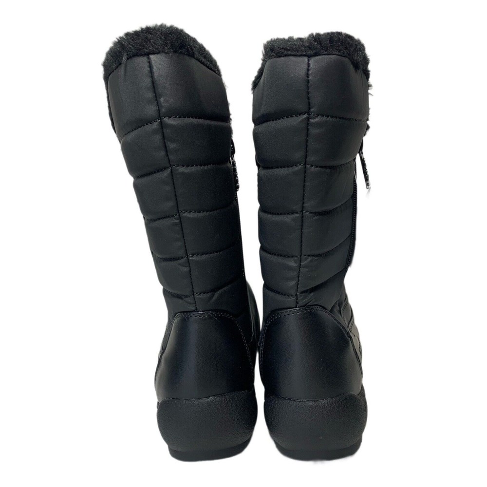 Totes Women's Jennifer Black Waterproof Winter Boots Black Size 9 Medium - Picture 5 of 6
